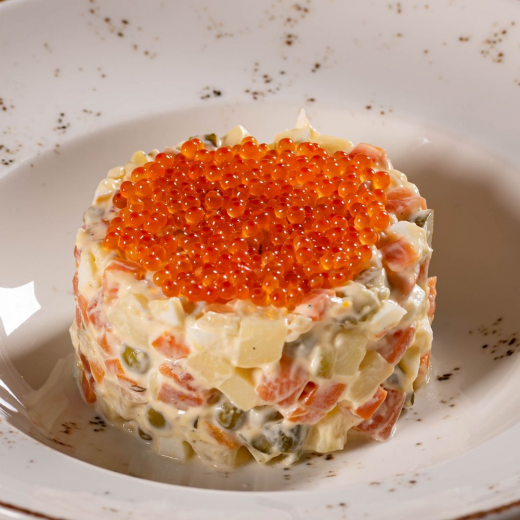 Olivier with salmon and red caviar 300g