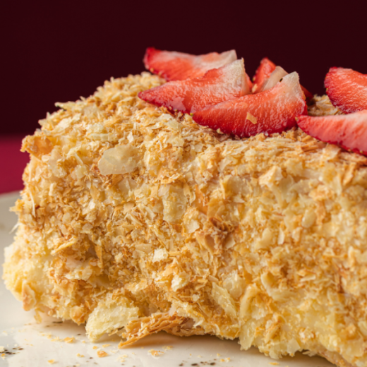 Napoleon with strawberries