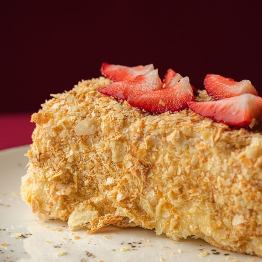 Napoleon with strawberries