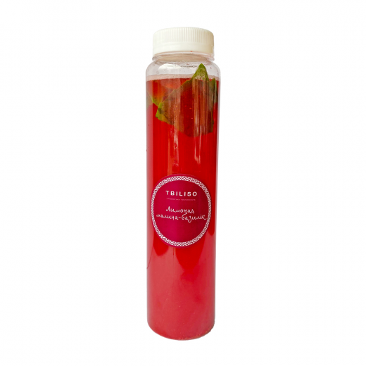 Raspberry-basil lemonade