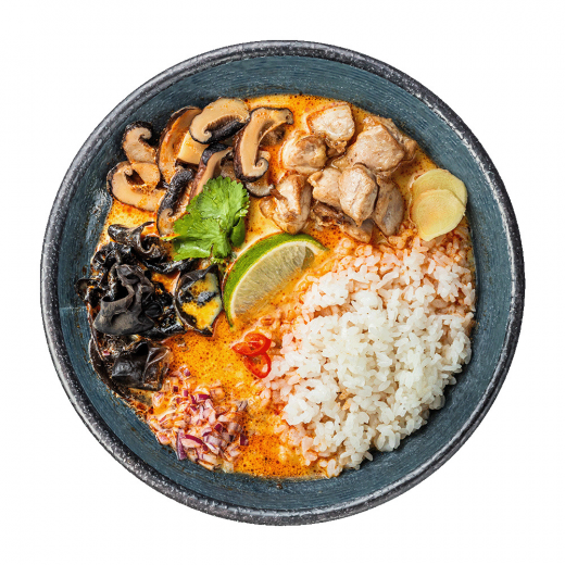 Суп Том ям пряний карі з куркою