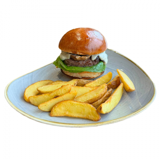 Mushroom Cheddar Burger