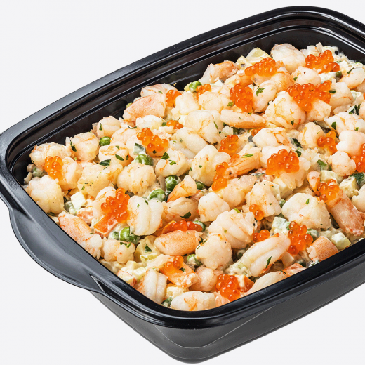 Салат олів'є з креветками 1 кг